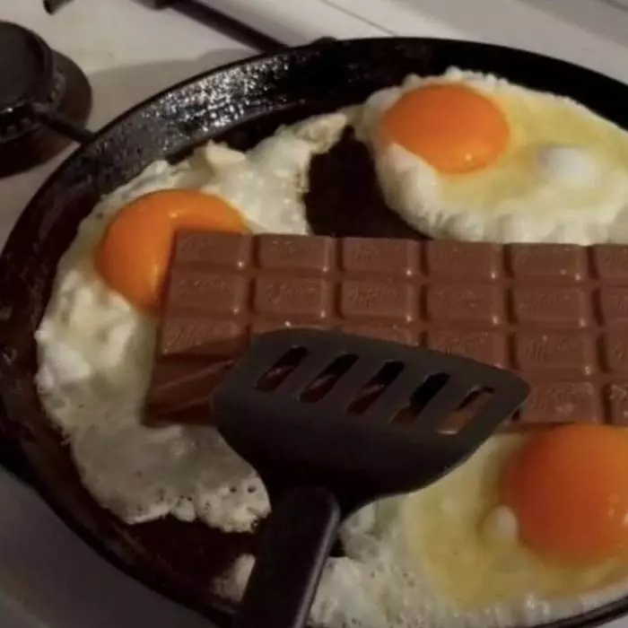 Des œufs au chocolat