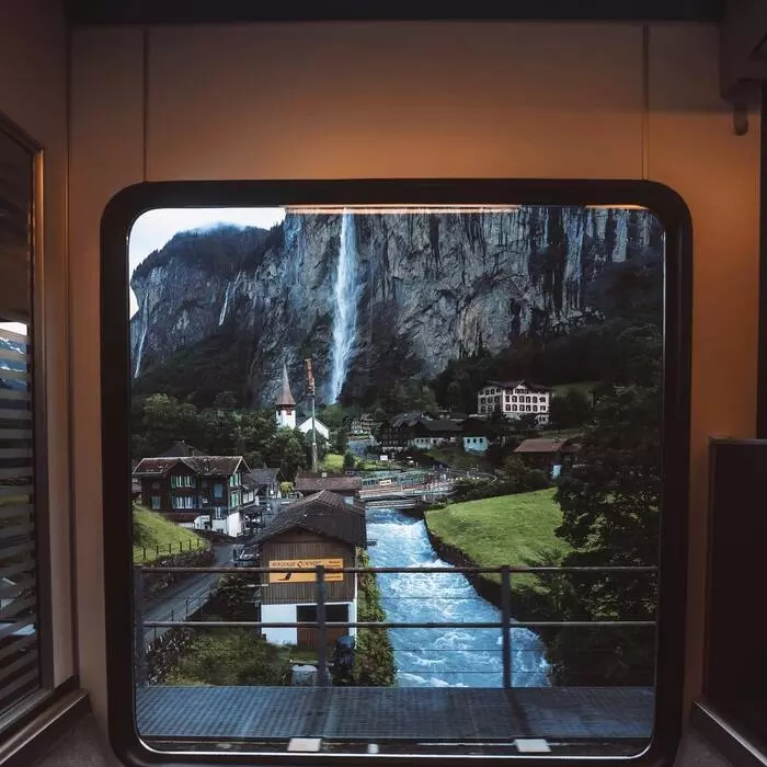 Cliché magnifique à Lauterbrunnen (Suisse)