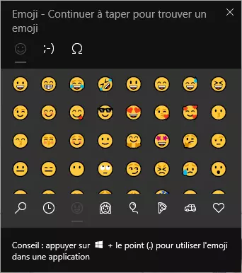 Raccourci pour emojis sur Windows 😎