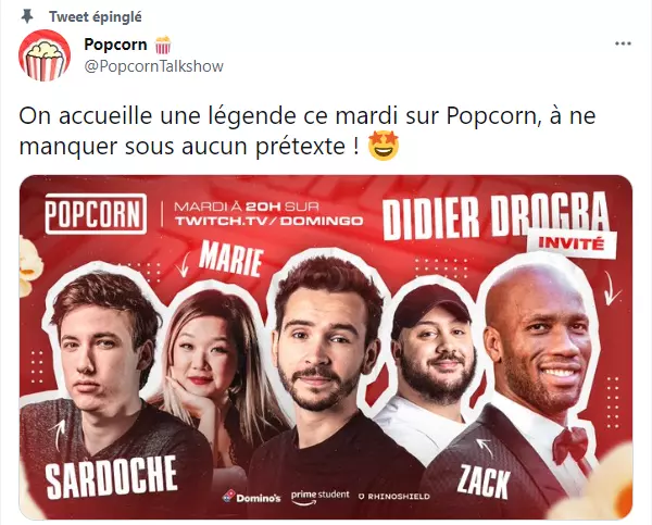 Popcorn - L'invité de ce soir est Didier Drogba